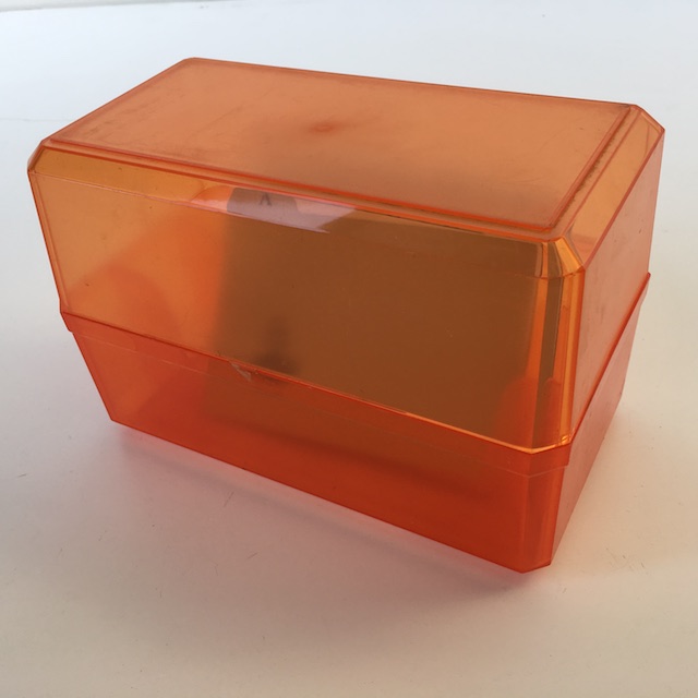 CARD OR DISK FILE, Orange Acrylic